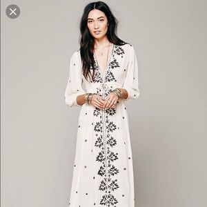 Free People V Neck Maxi Dress